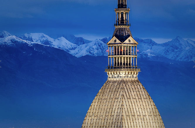 Mole Antonelliana and Alps