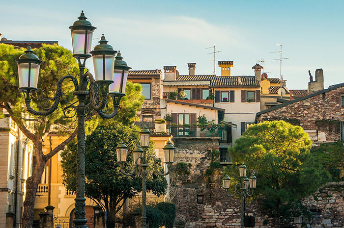Street lanterns in Verona