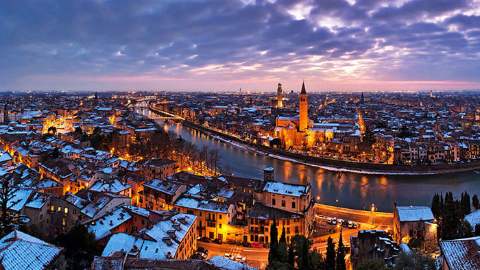 Aerial view of Verona