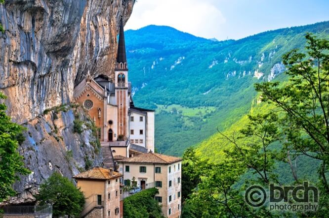 Madonna della Corona church on the rock