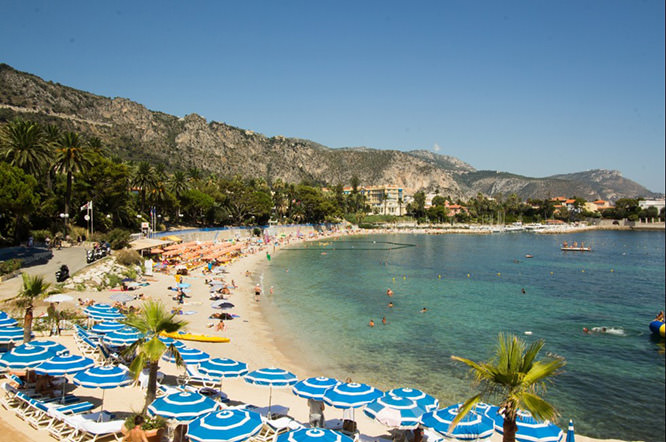 Beach in Beaulieu French Riviera