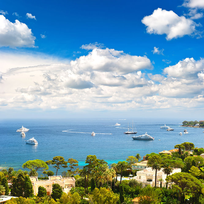 The prestigious Cap Ferrat peninsula close to Beaulieu French Riviera