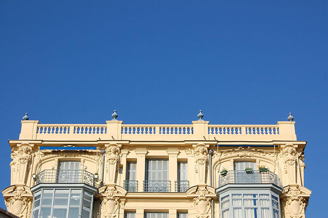 Architecture detail in Beaulieu-sur-Mer