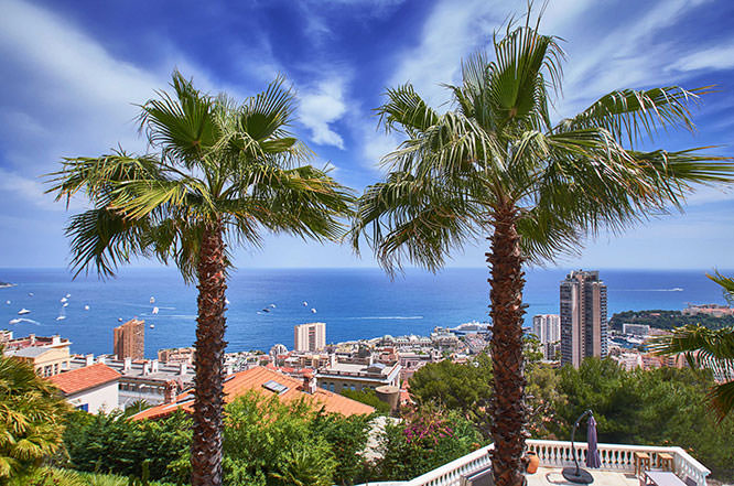 View of Monaco from Beausoleil French Riviera