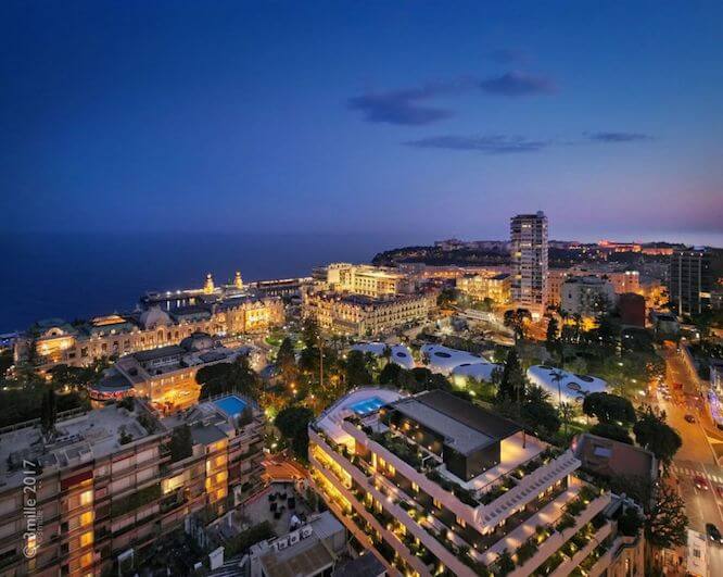 Nice view of Monte-Carlo from Beausoleil