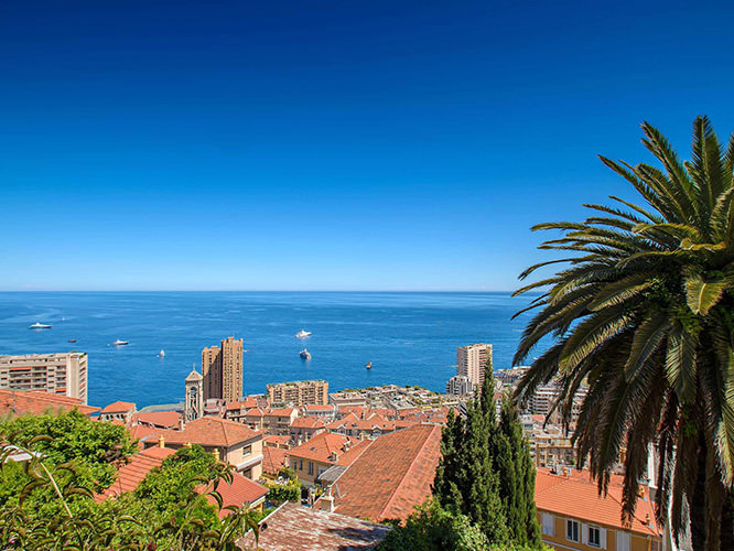View on Monaco from Beausoleil French Riviera