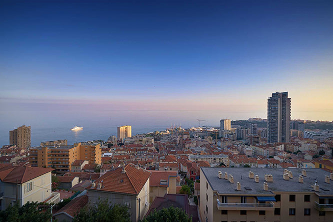 View on Monaco from Beausoleil French Riviera