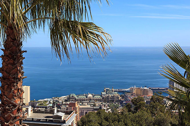 View on Monaco from Beausoleil French Riviera