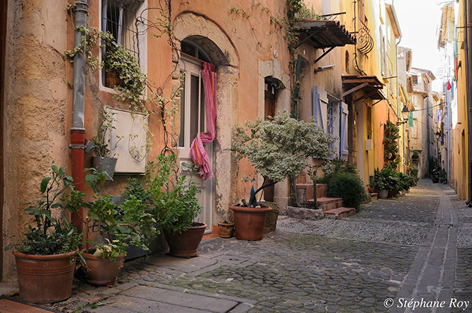 Street in Biot, French Riviera