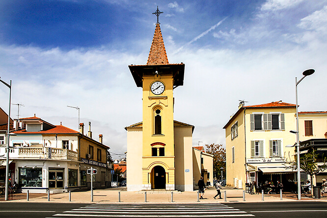 St Pierre church in Cros-de-Cagnes French Riviera