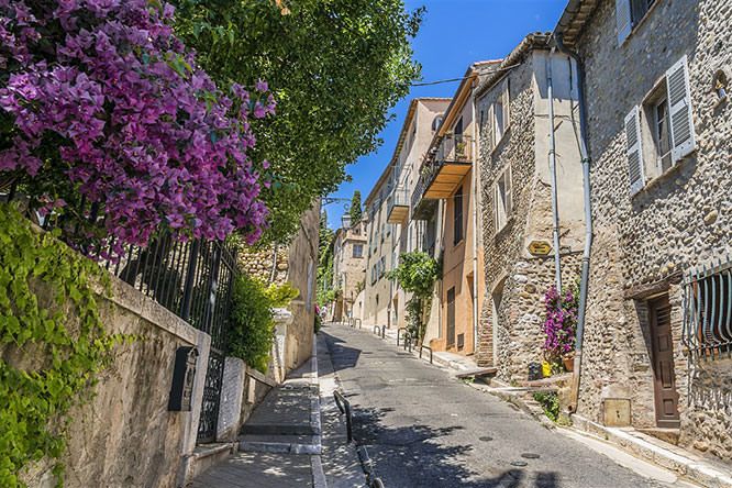 Medieval Street in Cagnes-sur-Mer