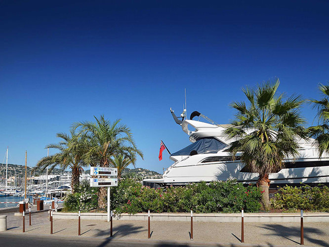 Yacht in Cannes French Riviera
