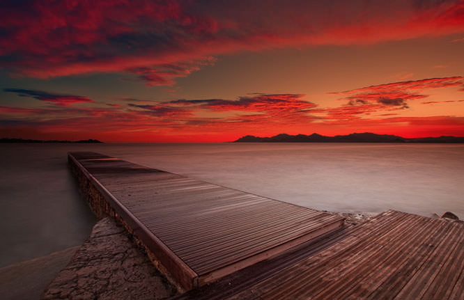 Palm Beach Sunset @ Cannes French Riviera