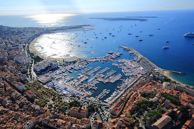 Aerial view of Cannes