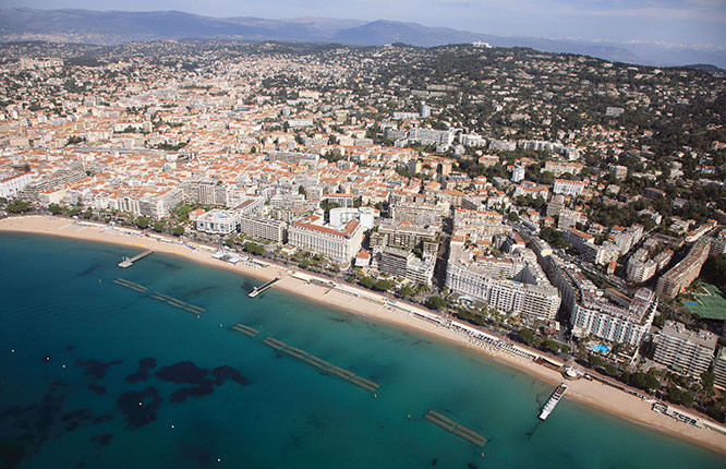Cannes aerial view