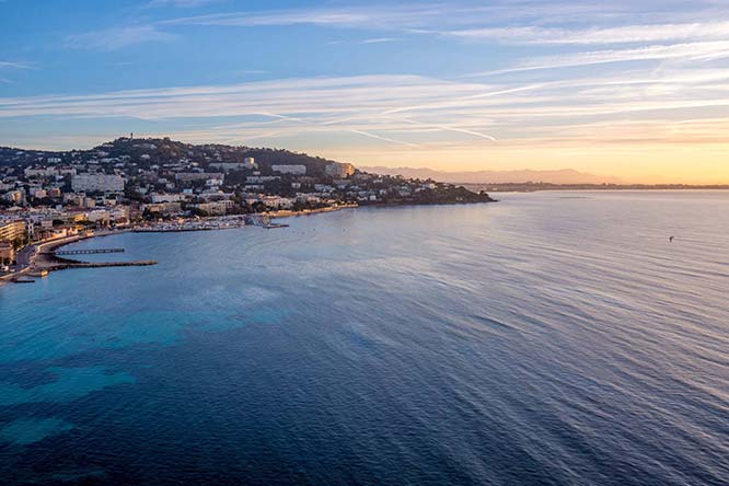 Aerial view of Cannes