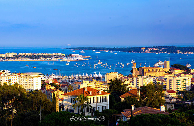 View of Cannes from Croix-des-Gardes