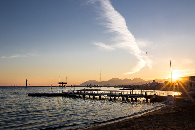 Sunset in Cannes
