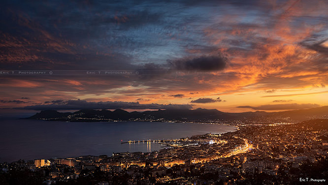 Sunset in Cannes