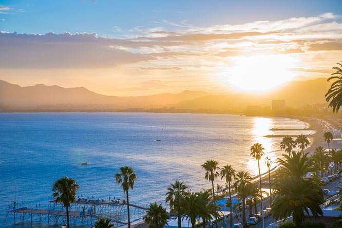 Cannes sunset