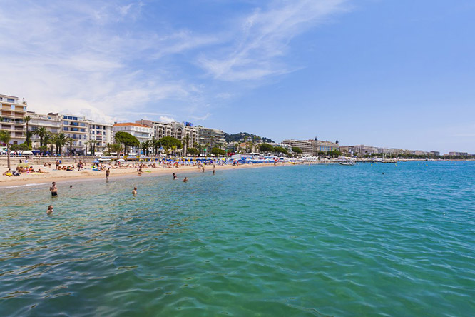 Beach in Cannes
