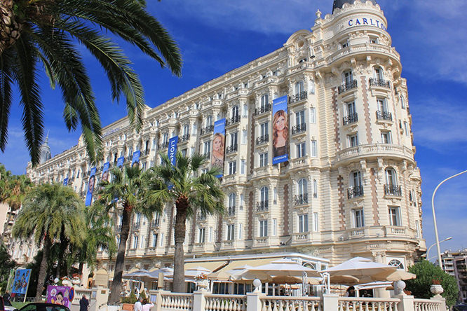 Carlton Hotel facade French Riviera