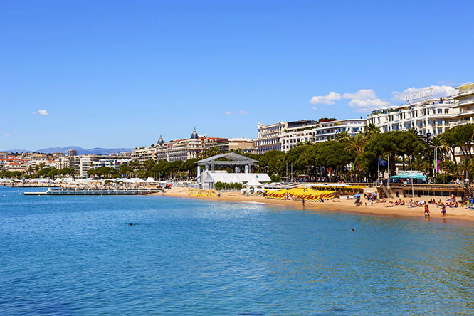 Cannes beach view