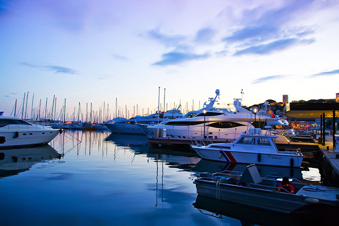 Cannes by evening