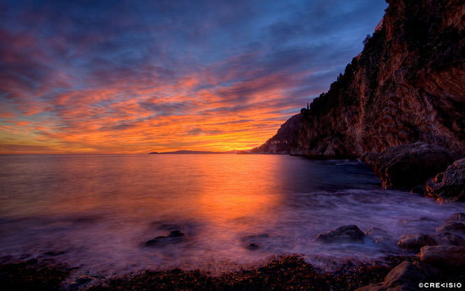 Sunset in Mala Beach