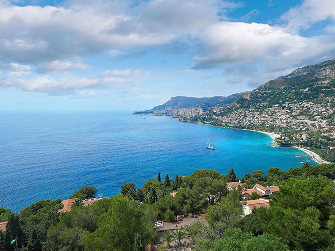 Nice view of Monaco from Roquebrune Cap Martin