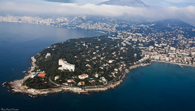 Aerial view of Cap-Martin