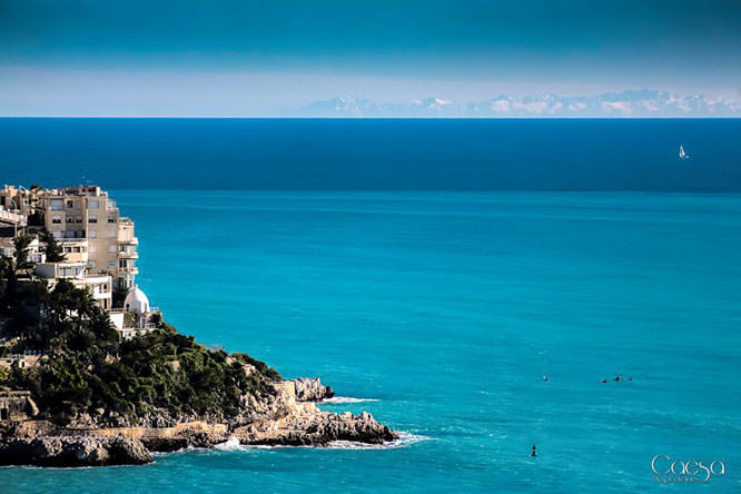 Vue de la Corse depuis Nice