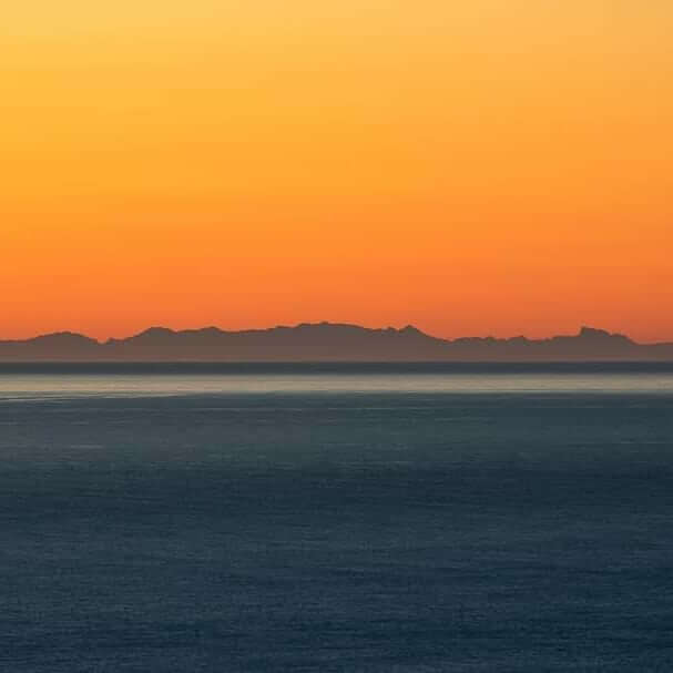 Beautiful view of Corsica from Nice