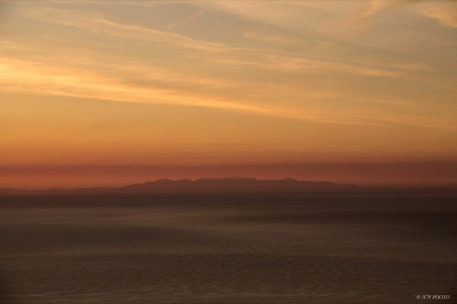 Vue de la Corse depuis le Monte-Carlo Golf Club