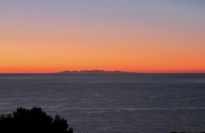 La Corse depuis le continent