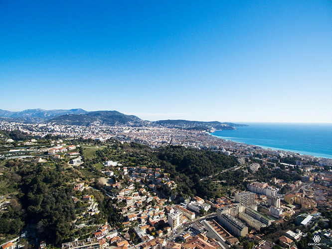 Nice from Colline de Bellet, French Riviera