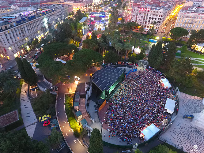 Nice fan zone for the Euro 2016 quaterfinal, French Riviera