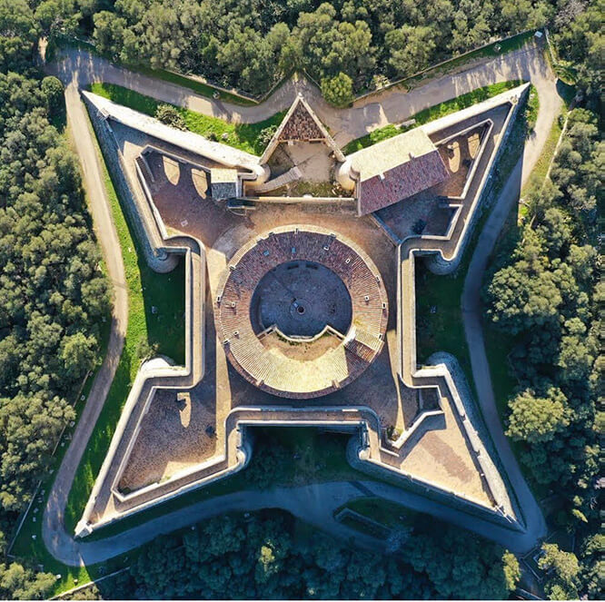 Fort Vauban Antibes aerial view