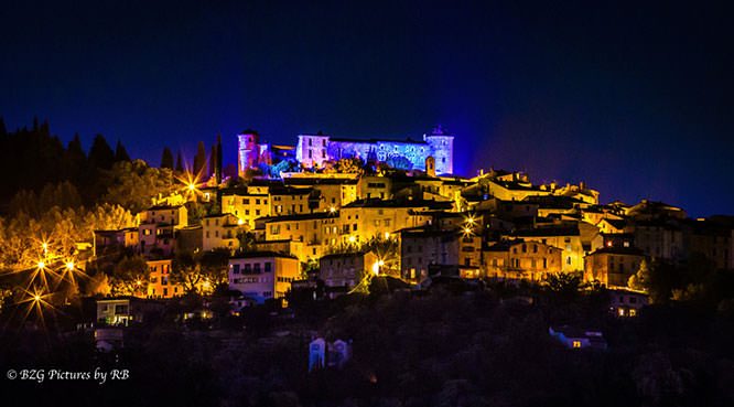 Callian la nuit French Riviera