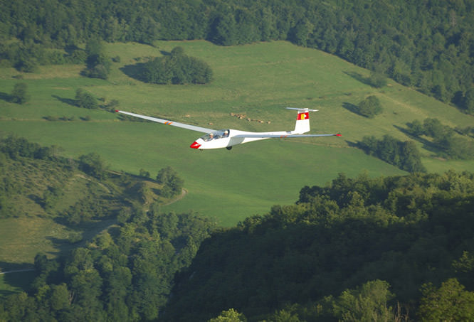 Glider in Fayence, French Riviera