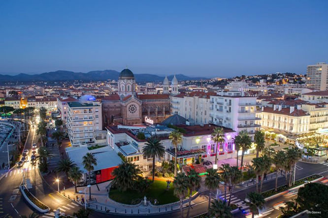 The center of Saint-Raphaël French Riviera
