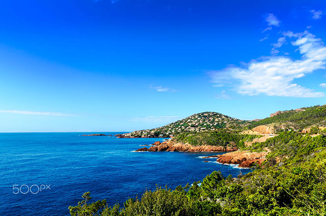 Coast in l'Esterel French Riviera
