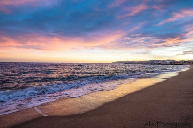 Sunset in Saint-Raphaël