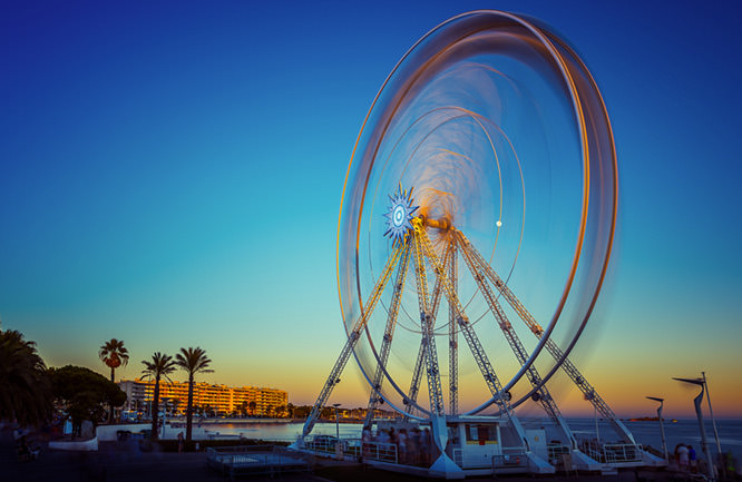 Ferris wheel in Saint-Raphaël French Riviera