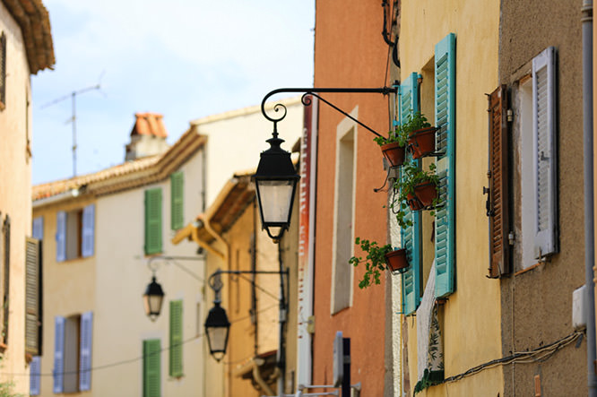 Street in Fréjus French Riviera