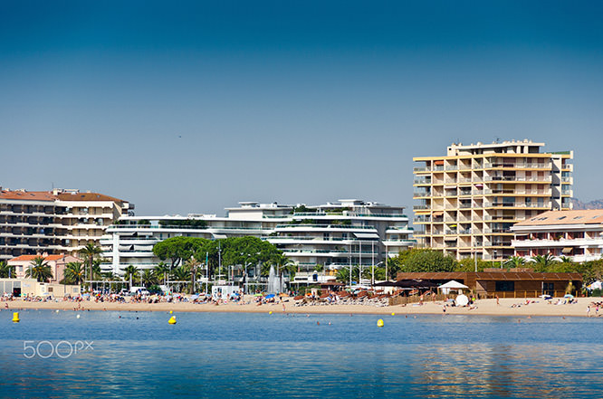 The center of Saint-Raphaël French Riviera