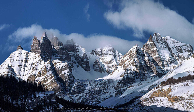 Le Massif de Gialorgues depuis Frandiere