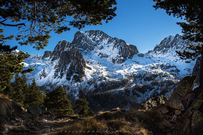 Mont Ponset depuis l'Agnellière