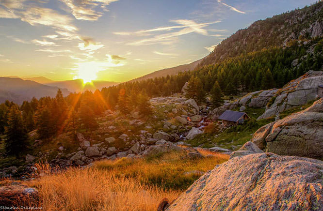Sunrise on Les Merveilles Maritime Alps