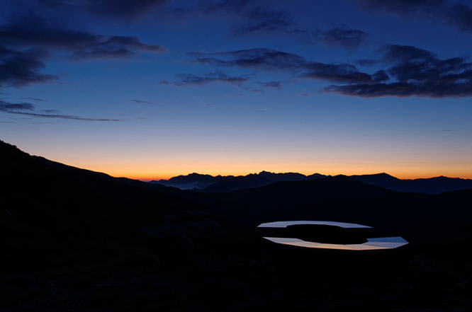 Dawn on the Fontanalbe valley Maritime Alps